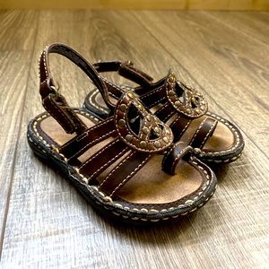 Girls brown sandals